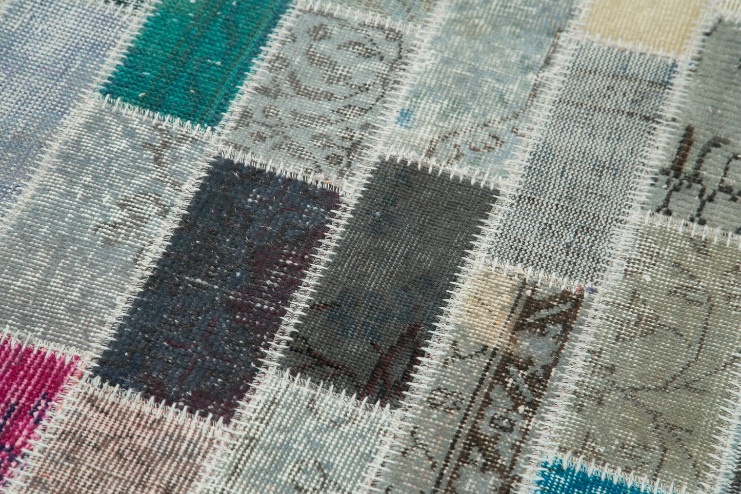 3x10 Multicolor Patchwork Runner Rug - 37758