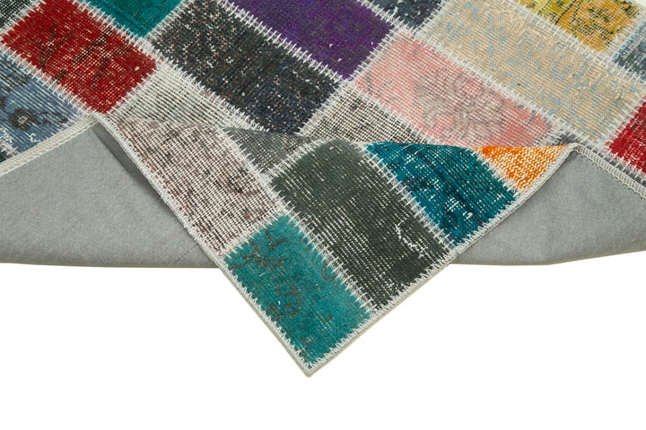 3x10 Multicolor Patchwork Runner Rug - 37758