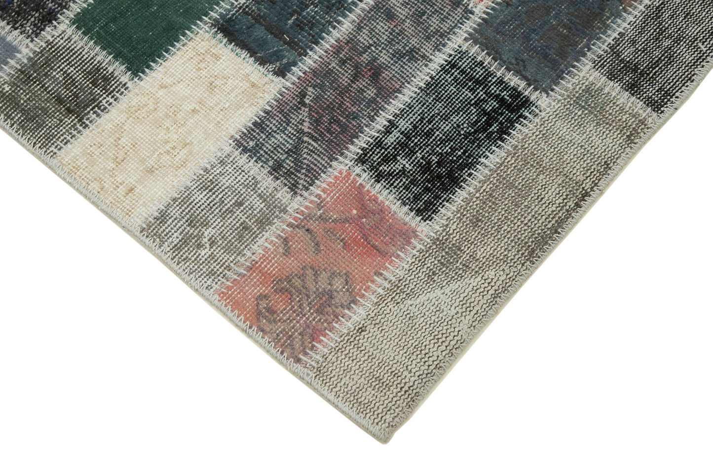 3x10 Multicolor Patchwork Runner Rug - 37759