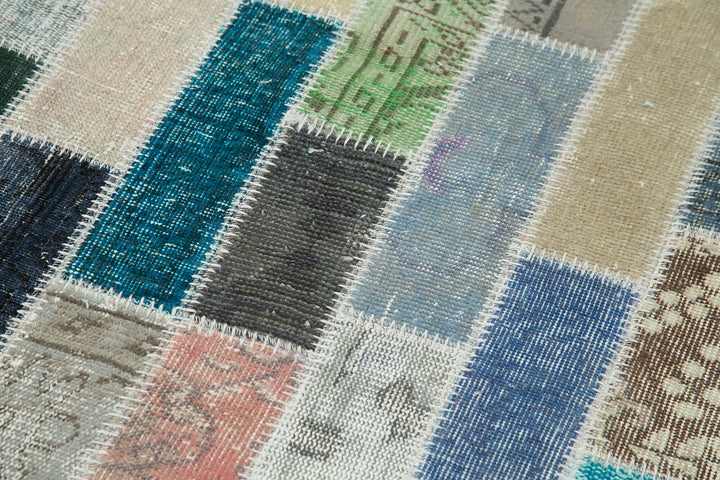 3x10 Multicolor Patchwork Runner Rug - 37759