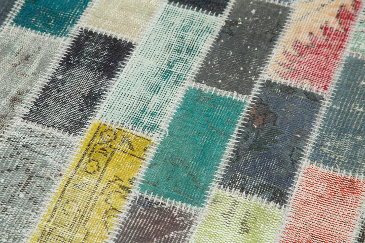 3x11 Multicolor Patchwork Runner Rug - 37761