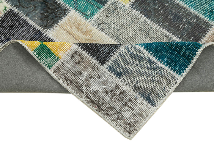 3x9 Multicolor Patchwork Runner Rug - 37765