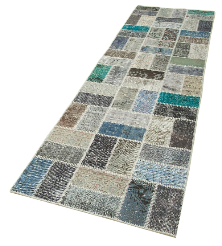 3x10 Multicolor Patchwork Runner Rug - 37773