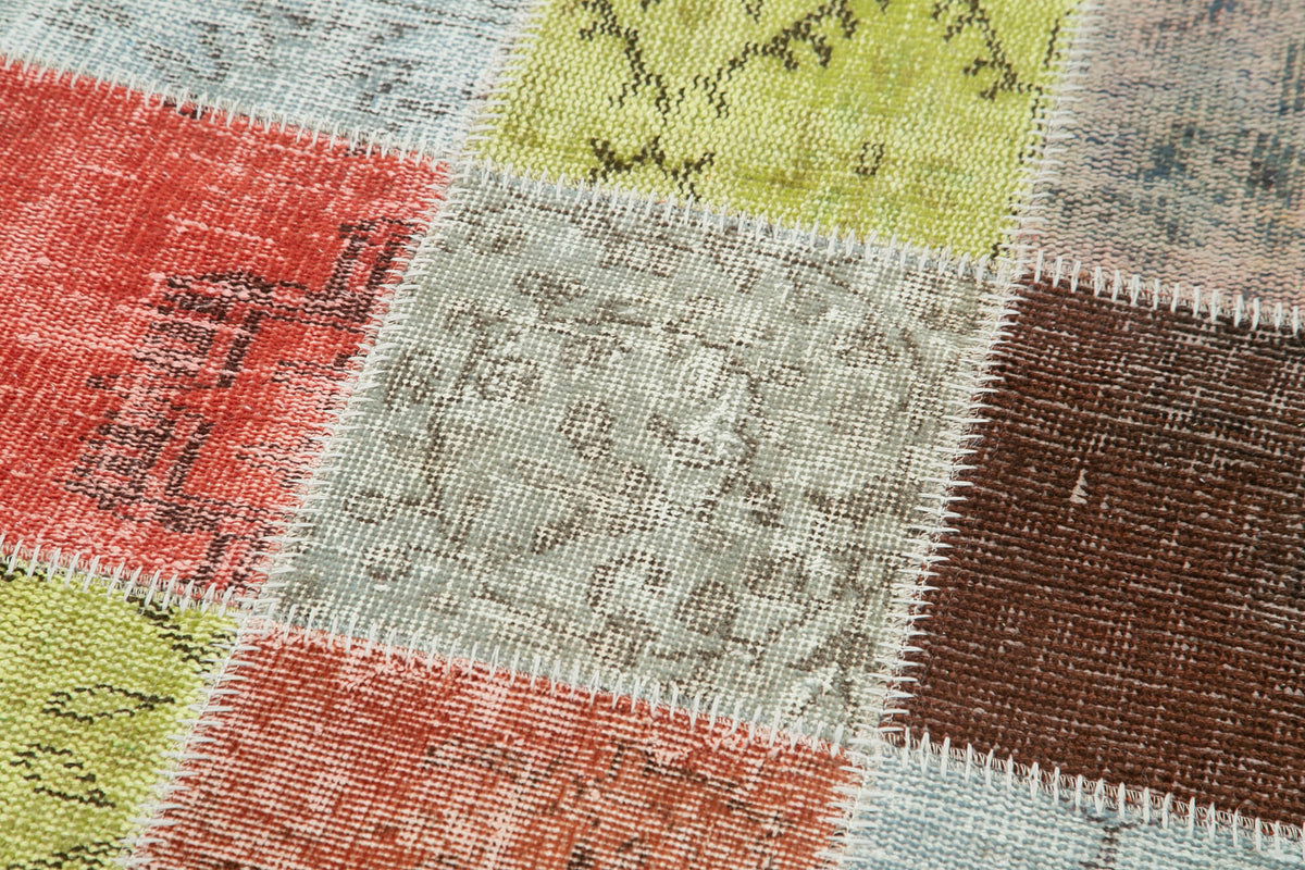 3x10 Multicolor Patchwork Runner Rug - 37779