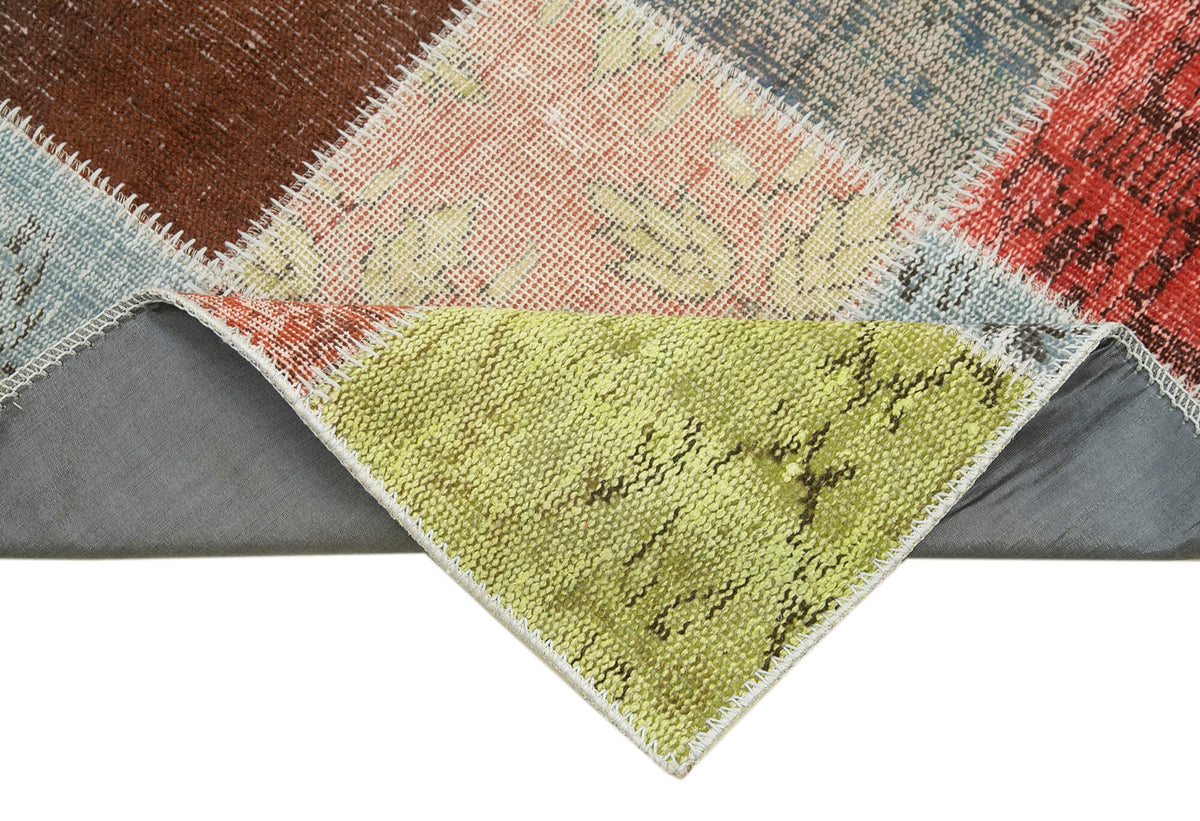3x10 Multicolor Patchwork Runner Rug - 37779