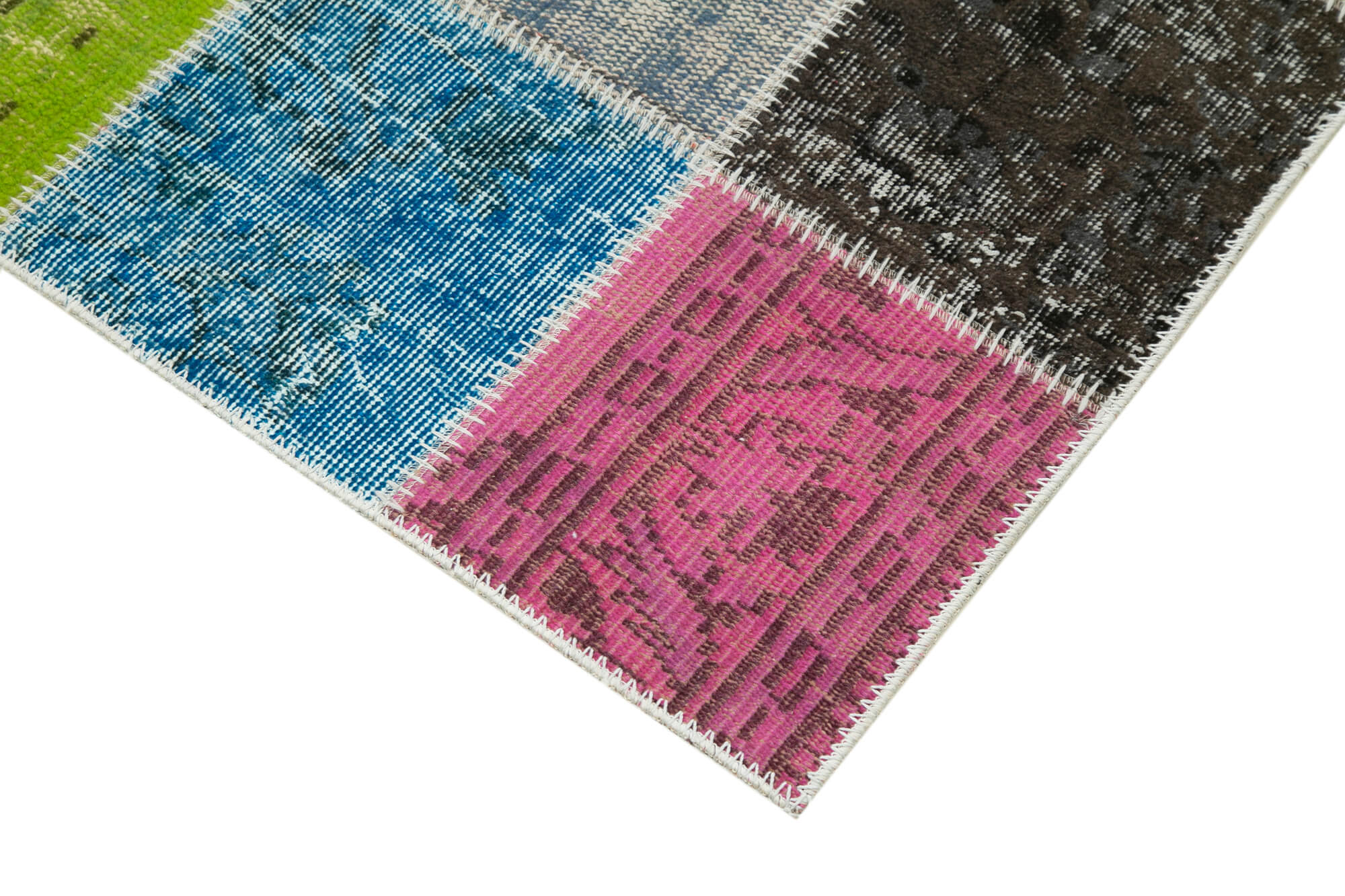 3x10 Multicolor Patchwork Runner Rug - 37780