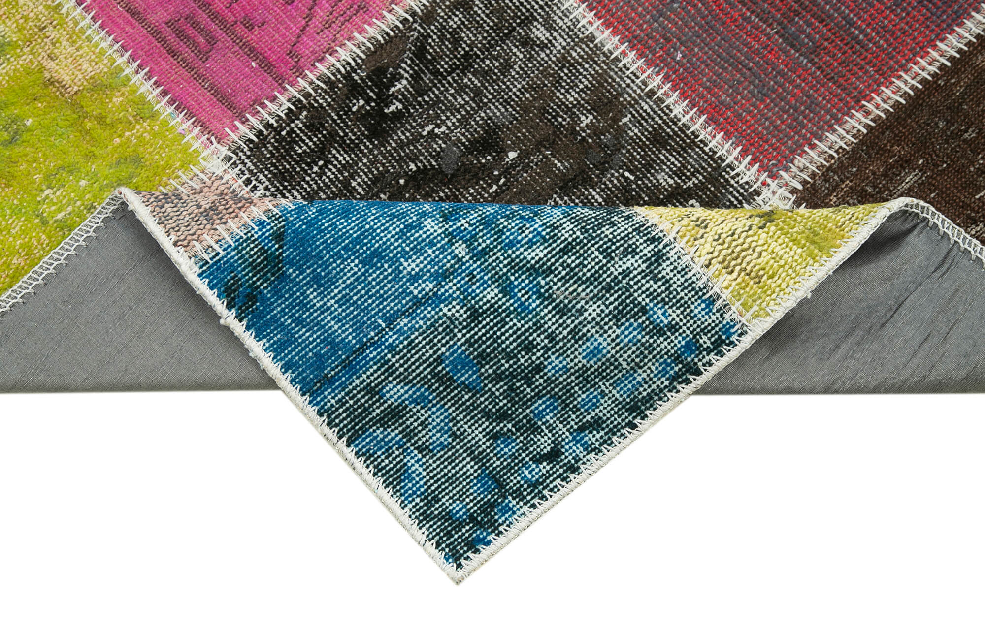 3x10 Multicolor Patchwork Runner Rug - 37780