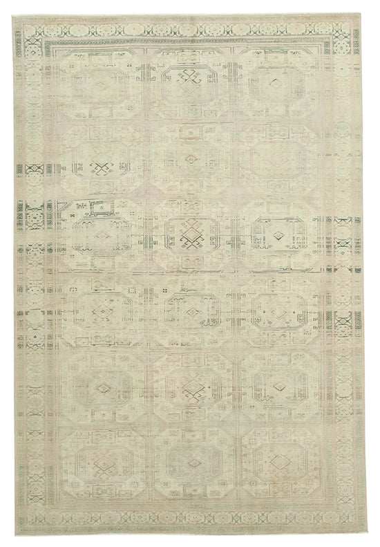 7x10 Beige Vintage Rug - 37849