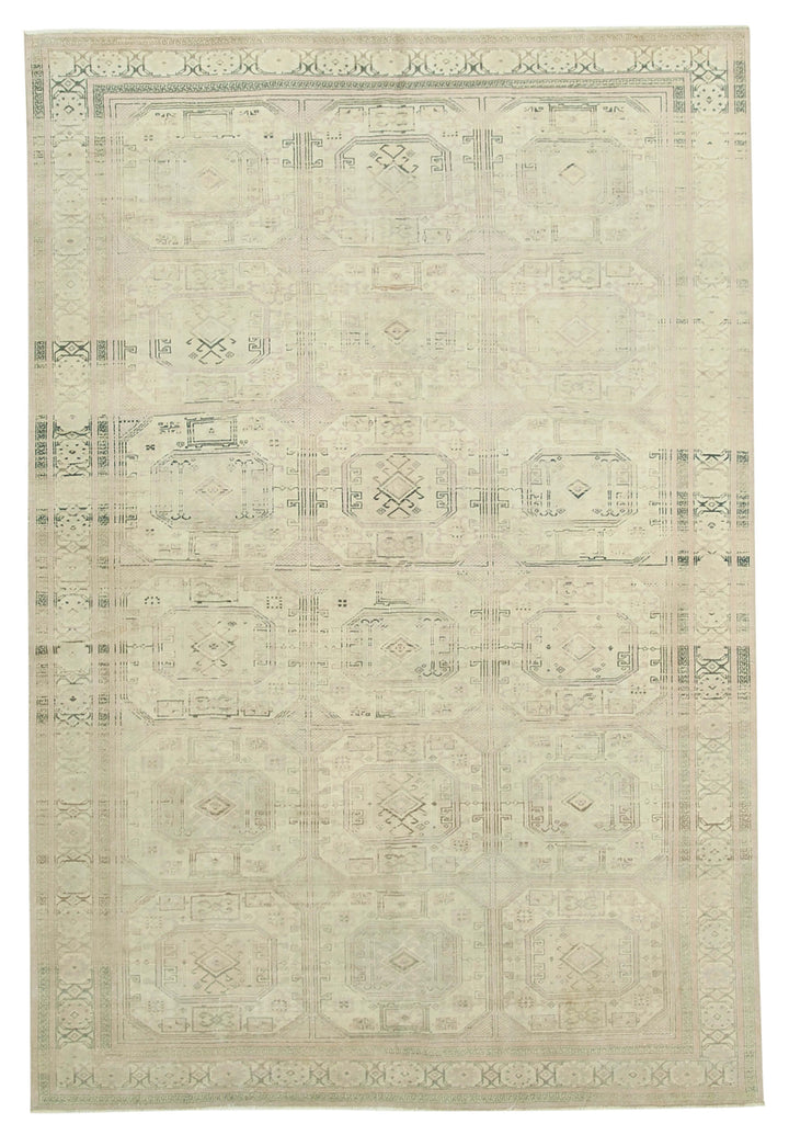 7x10 Beige Vintage Rug - 37849