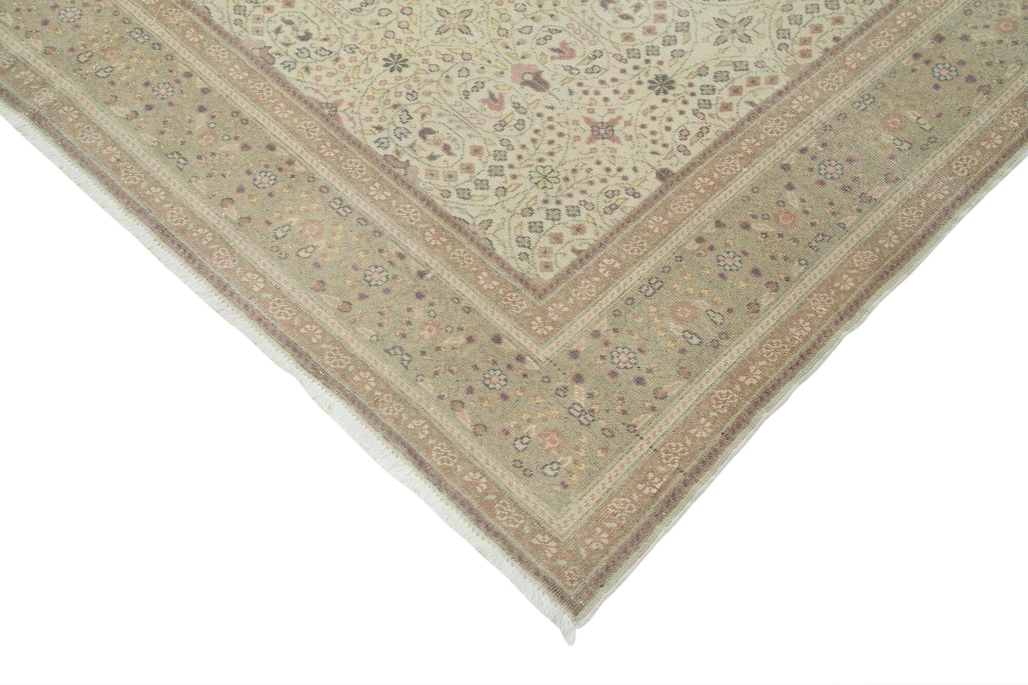 7x10 Beige Vintage Rug - 37858