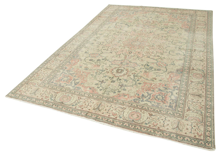 6x9 Beige Vintage Rug - 37859