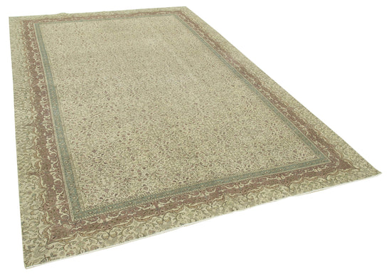 6x10 Beige Vintage Rug - 37864