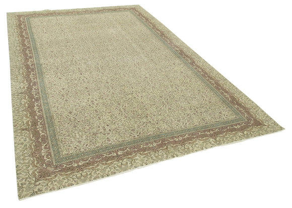 6x10 Beige Vintage Rug - 37864