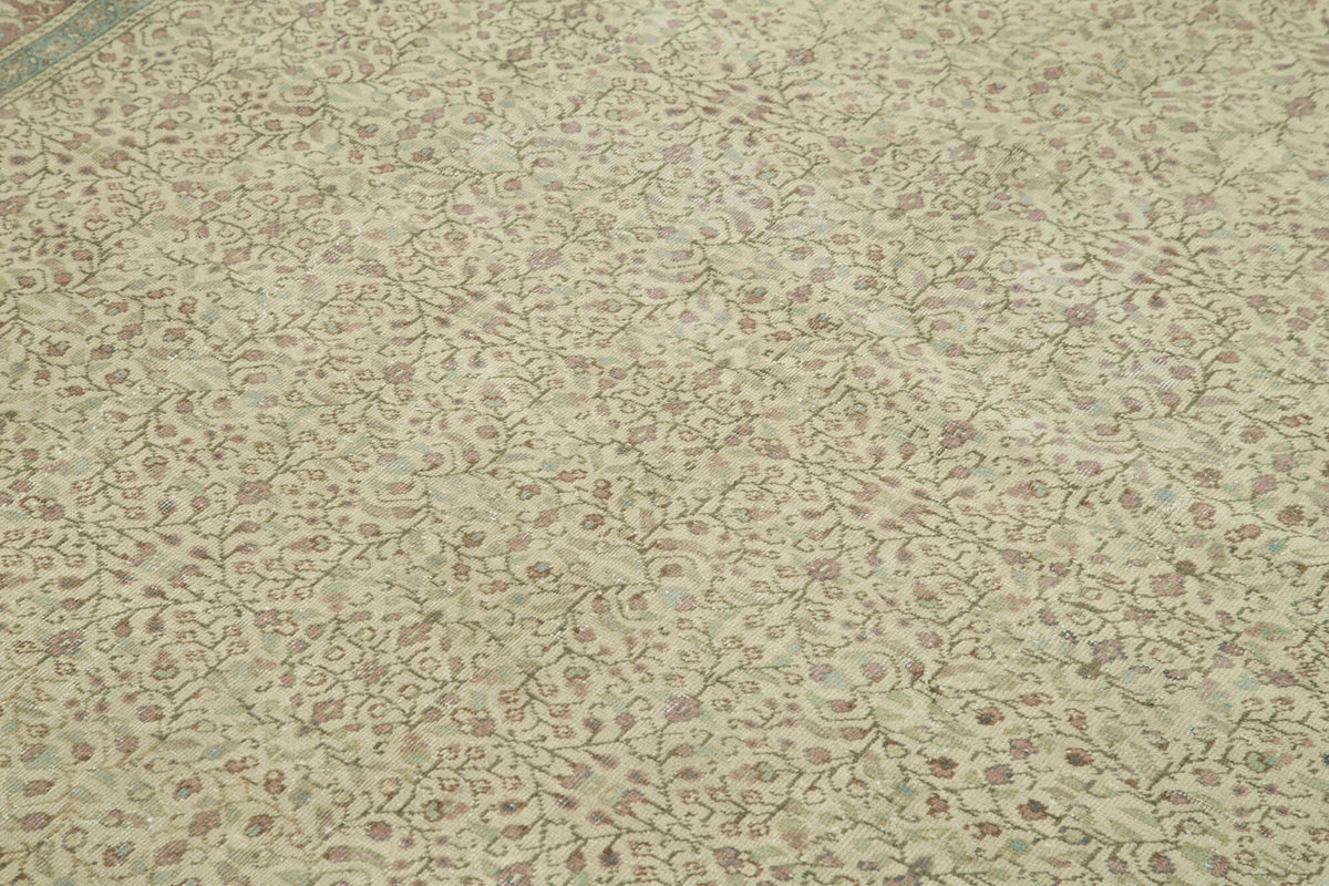 6x10 Beige Vintage Rug - 37864