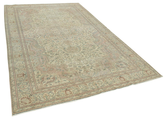 6x10 Beige Vintage Rug - 37867