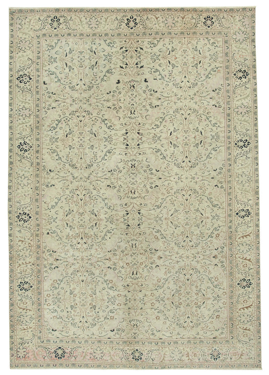 6x9 Beige Vintage Rug - 37870