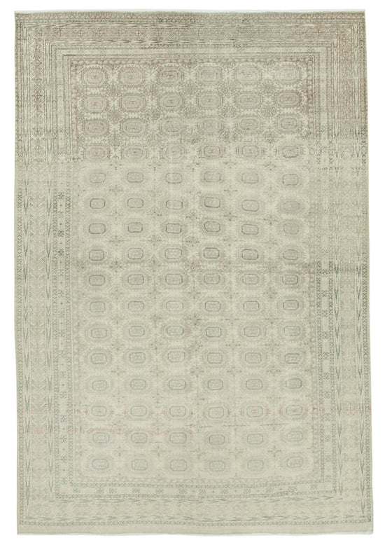 6x9 Beige Vintage Rug - 37871