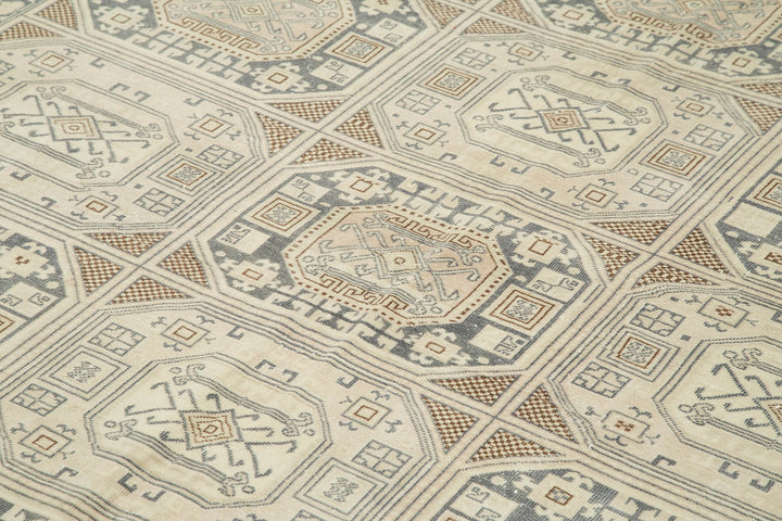 6x10 Beige Vintage Rug - 37875