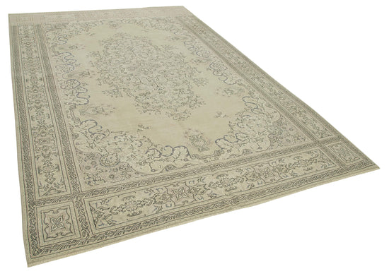 7x10 Beige Vintage Rug - 37878