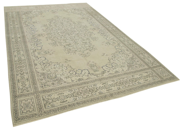 7x10 Beige Vintage Rug - 37878