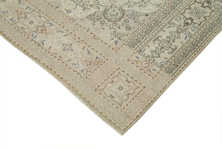 7x10 Beige Vintage Rug - 37878