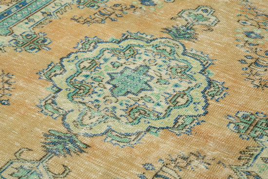 6x10 Beige Turkish Vintage Area Rug - 37891