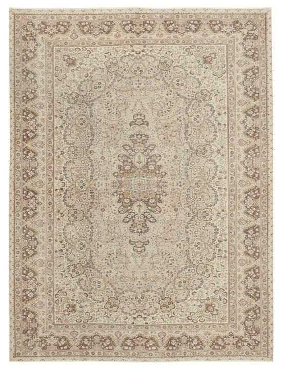 7x9 Beige Vintage Rug - 37915