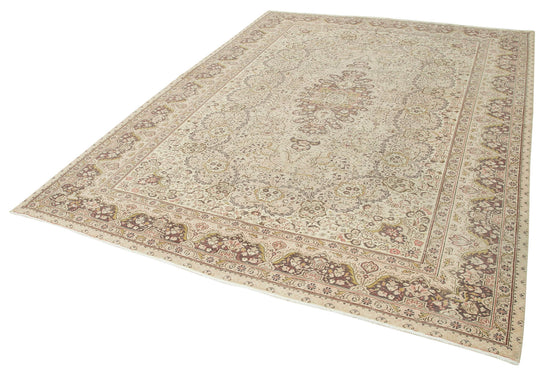 7x9 Beige Vintage Rug - 37915