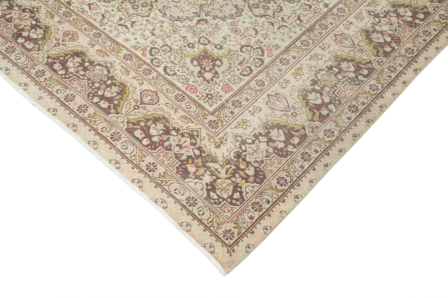 7x9 Beige Vintage Rug - 37915