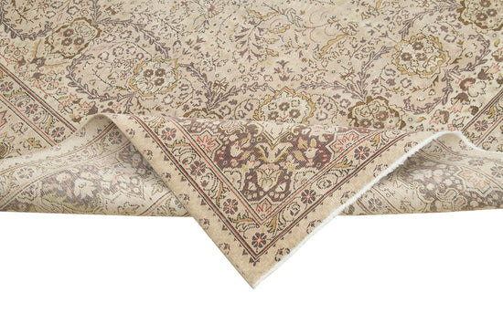 7x9 Beige Vintage Rug - 37915