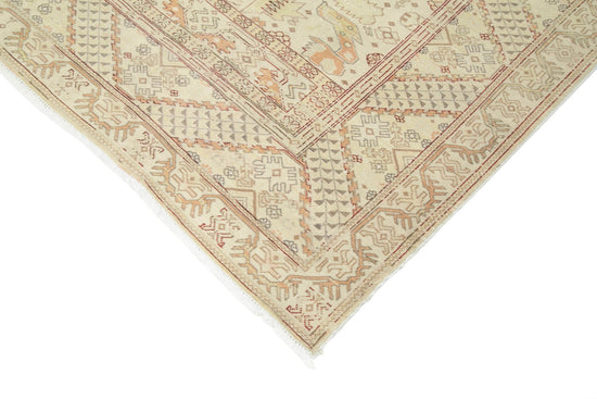 7x9 Beige Vintage Rug - 37916