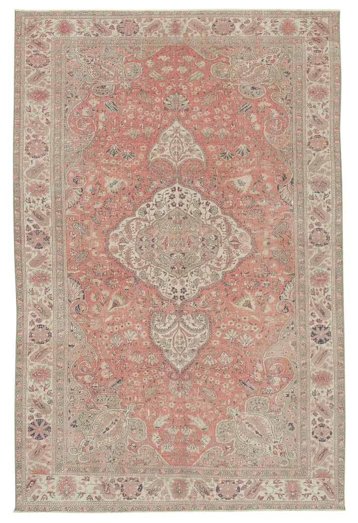 6x9 Beige Vintage Rug - 37918