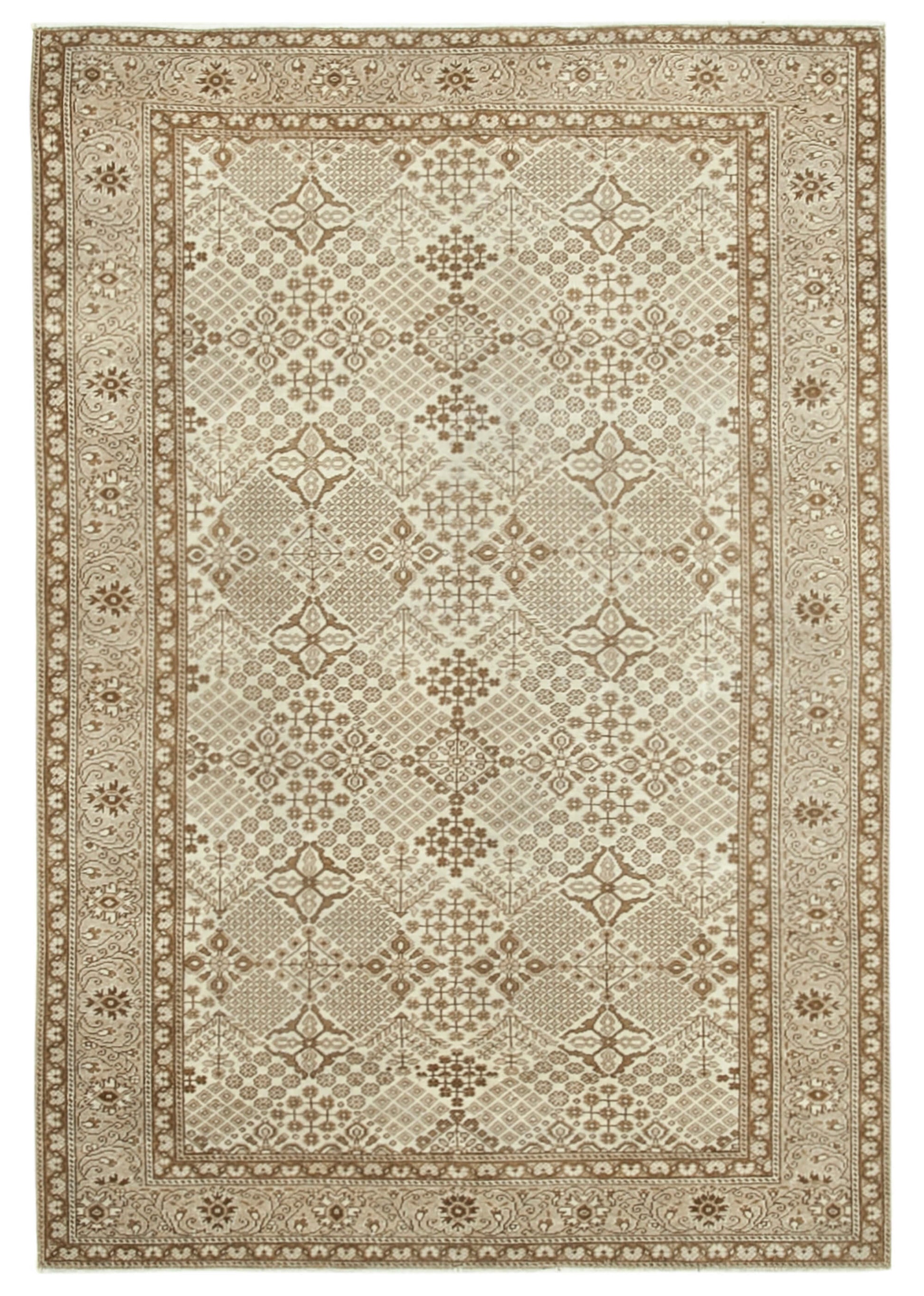 5x7 Beige Vintage Rug - 37924