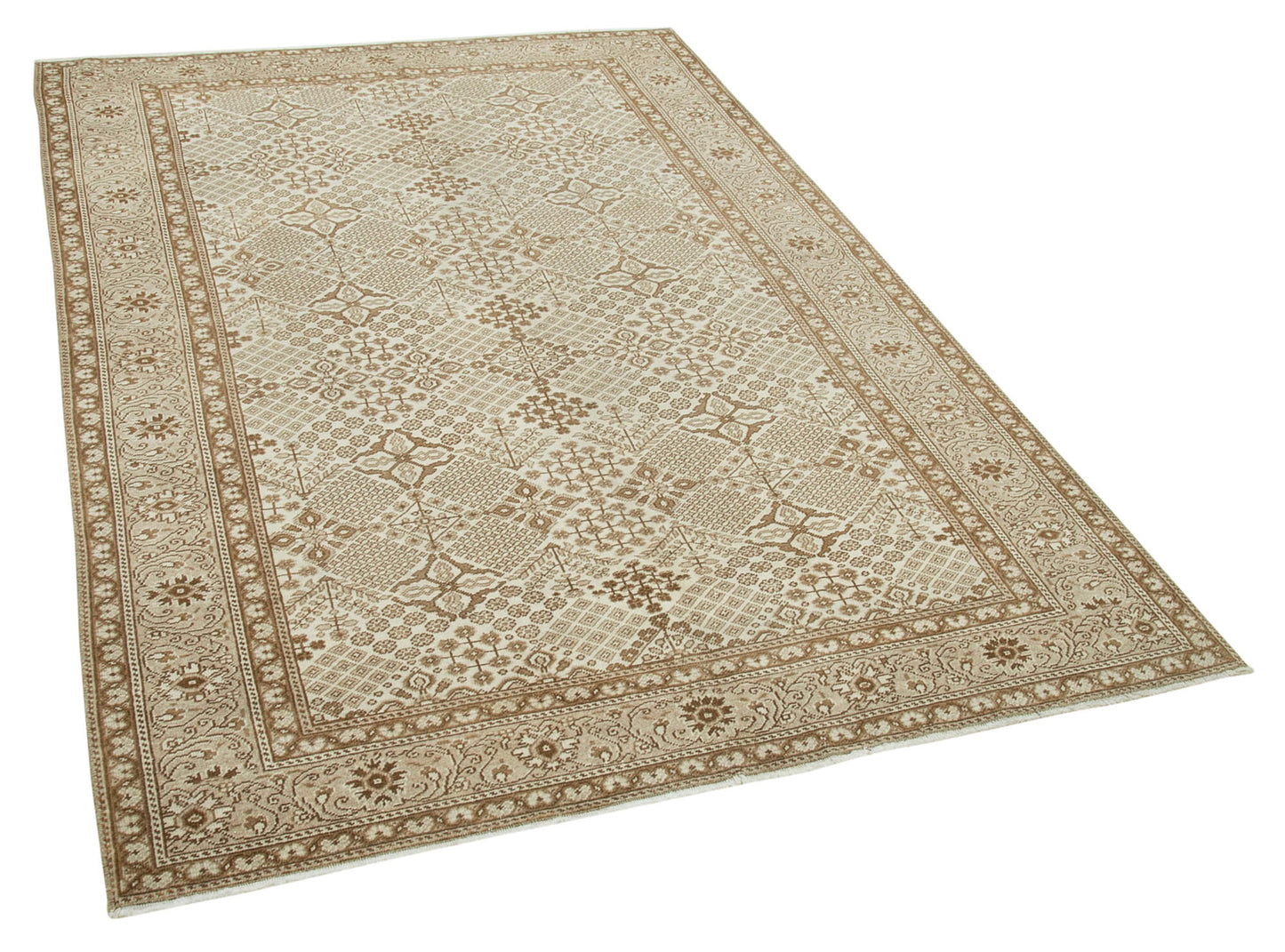 5x7 Beige Vintage Rug - 37924
