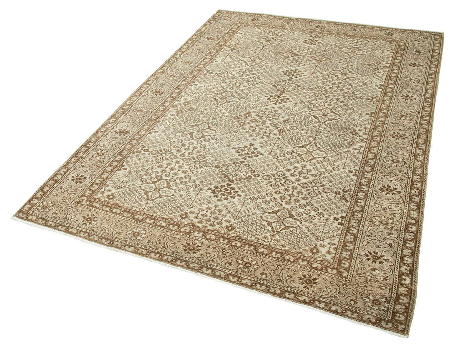 5x7 Beige Vintage Rug - 37924