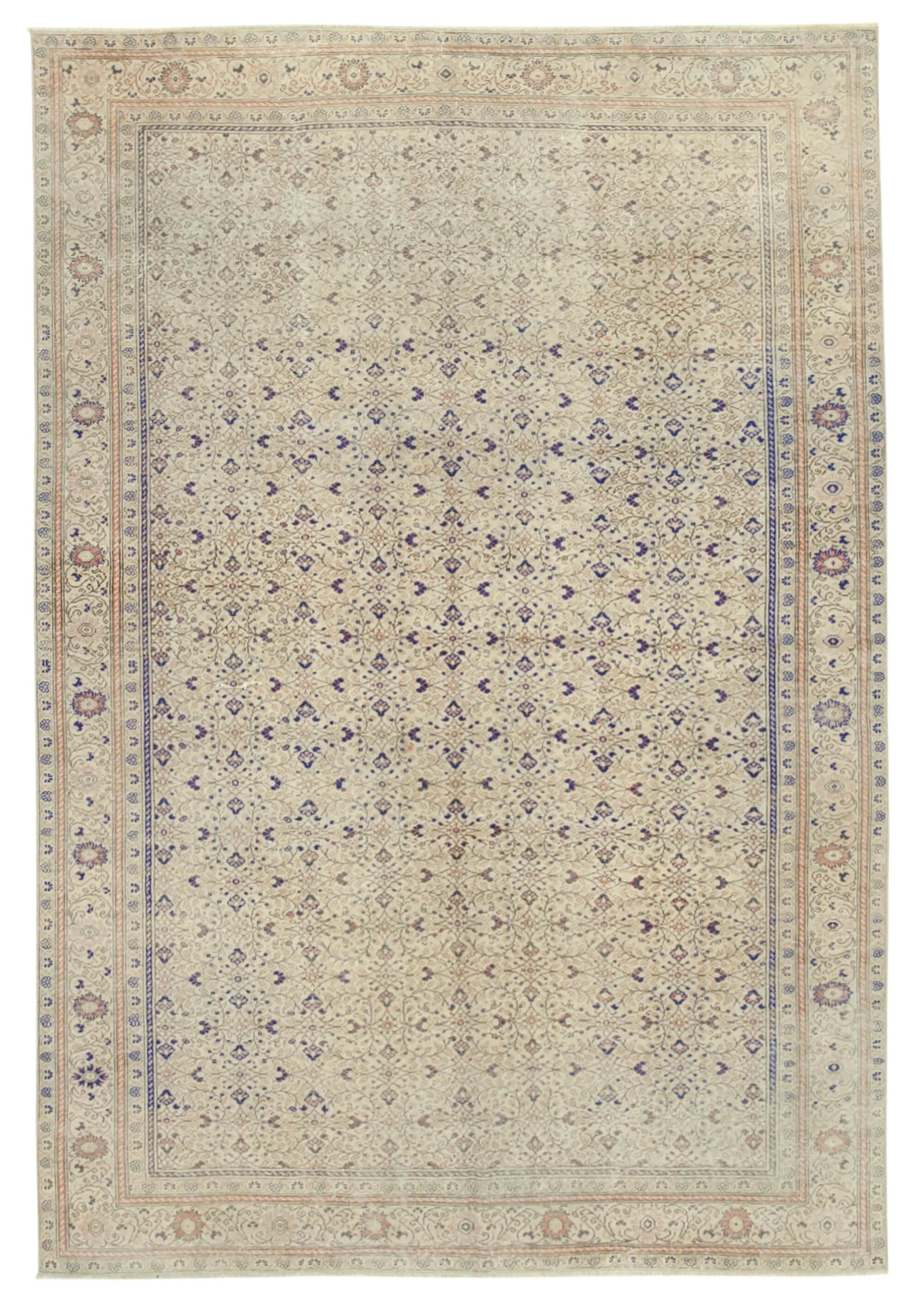6x9 Beige Vintage Rug - 37925