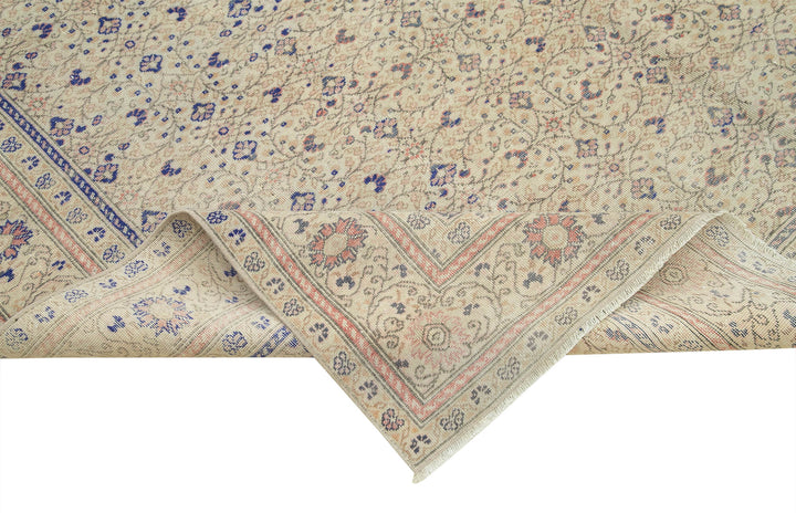6x9 Beige Vintage Rug - 37925