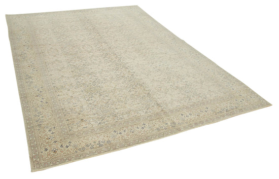 7x9 Beige Vintage Rug - 37926