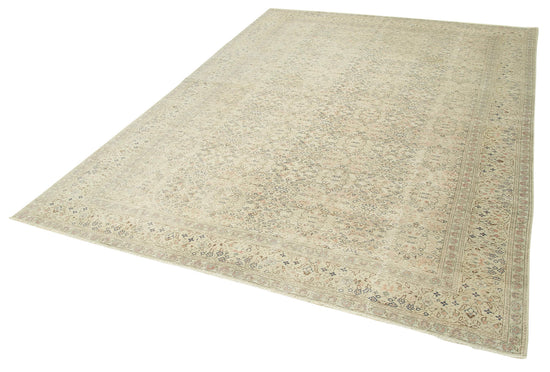 7x9 Beige Vintage Rug - 37926