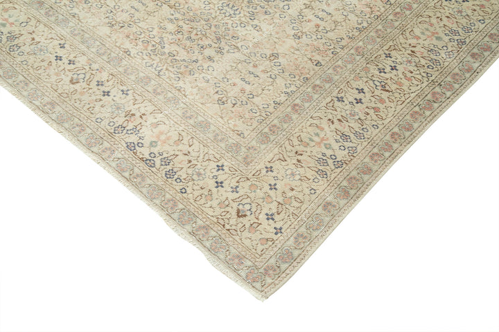 7x9 Beige Vintage Rug - 37926
