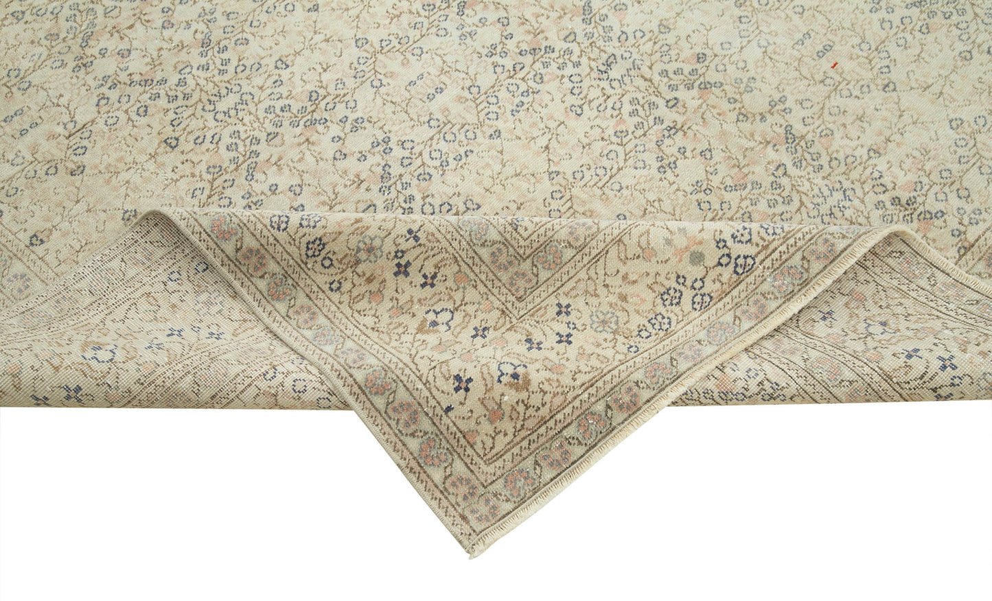 7x9 Beige Vintage Rug - 37926