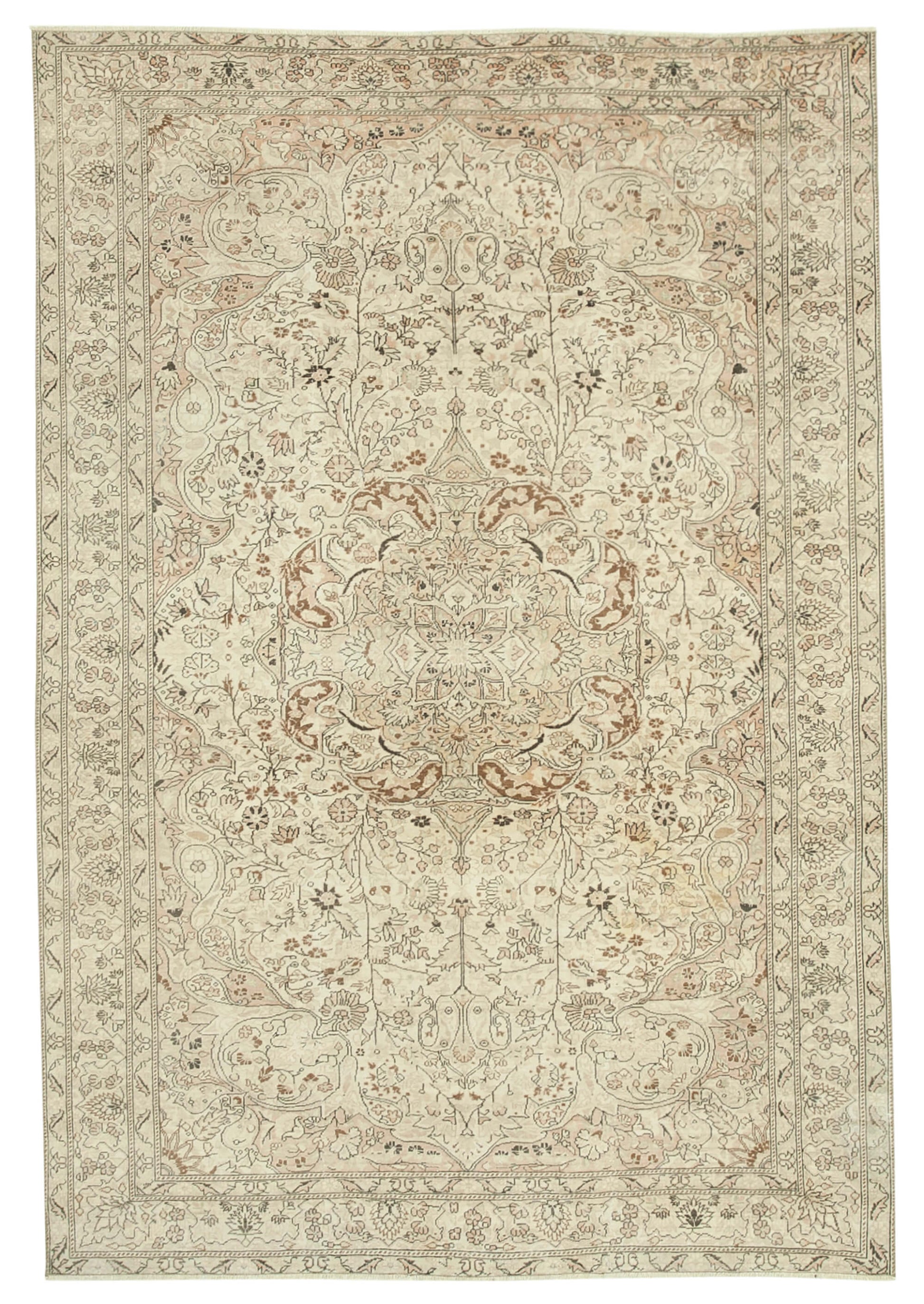 6x9 Beige Vintage Rug - 37933