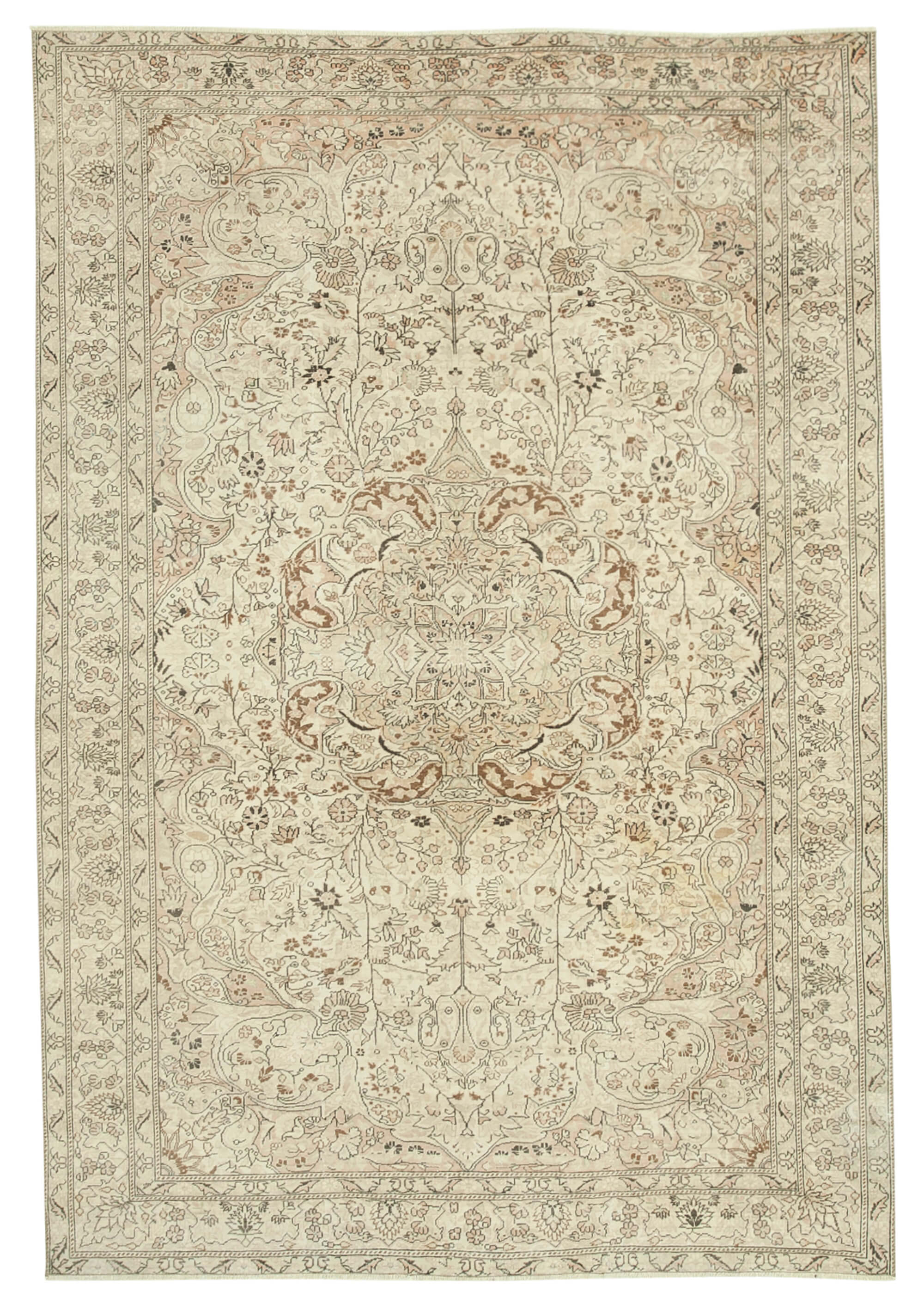 6x9 Beige Vintage Rug - 37933