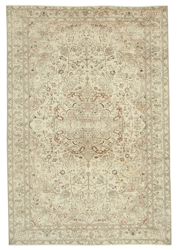 6x9 Beige Vintage Rug - 37933