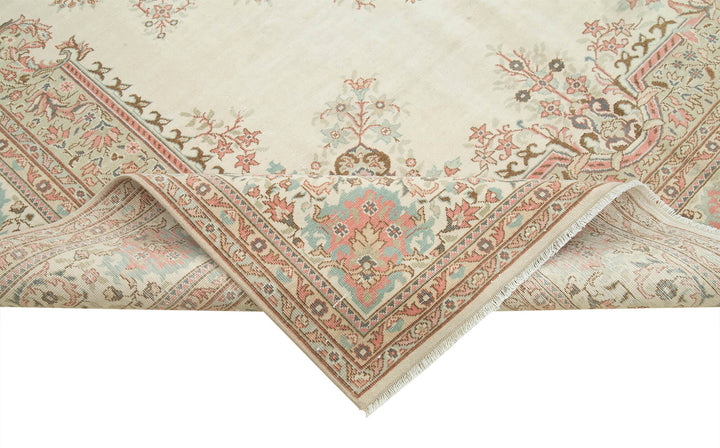7x10 Beige Vintage Rug - 37937