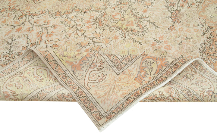 6x10 Beige Vintage Rug - 37938