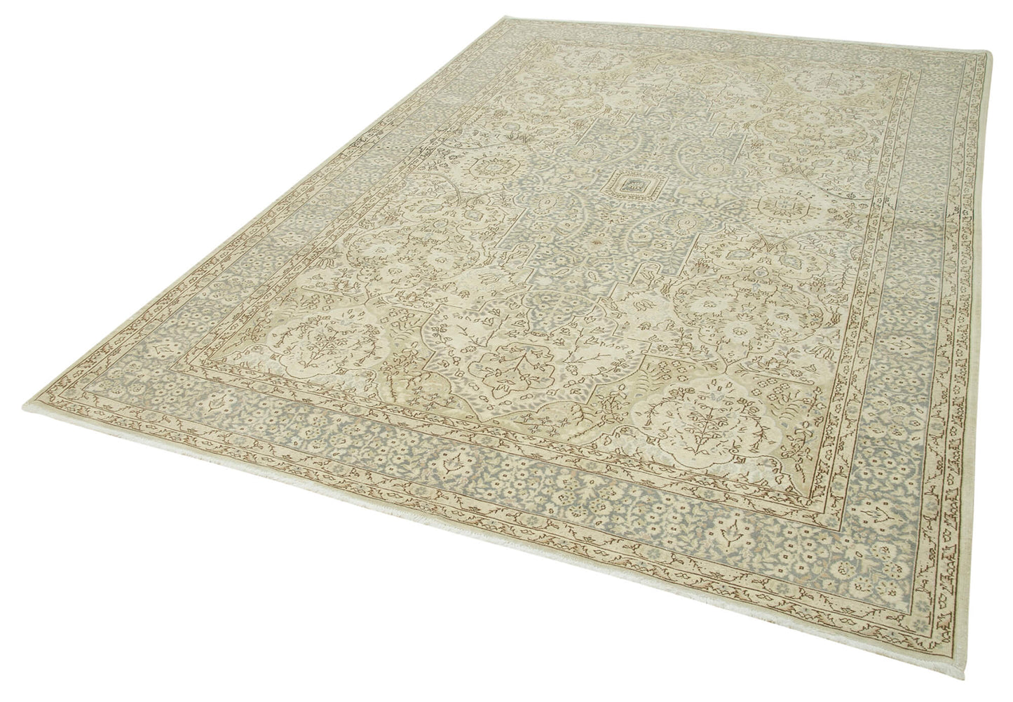 7x10 Beige Vintage Rug - 37939