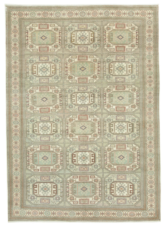 6x9 Beige Vintage Rug - 37944