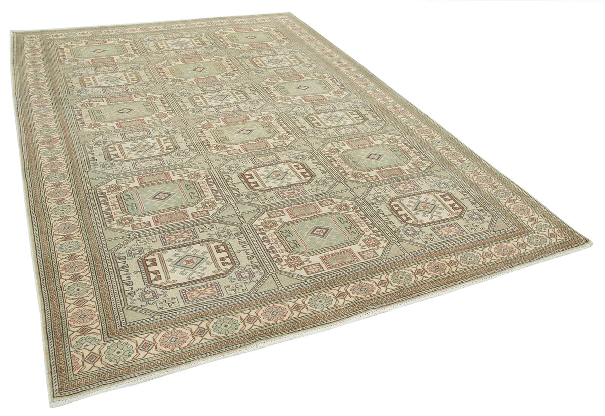 6x9 Beige Vintage Rug - 37944