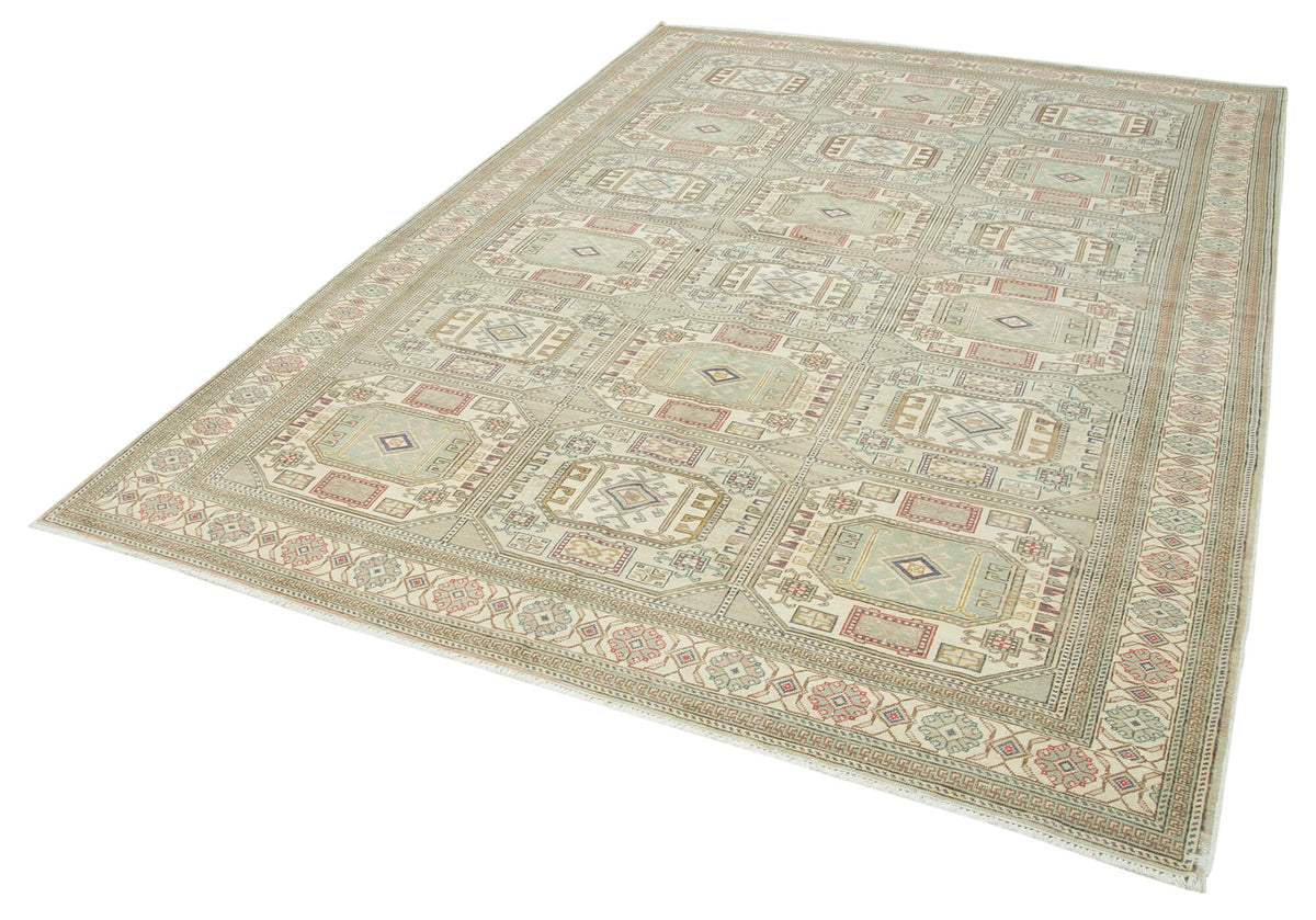 6x9 Beige Vintage Rug - 37944